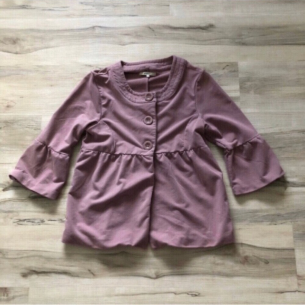 RW&Co Pink Peasant Style Cardigan